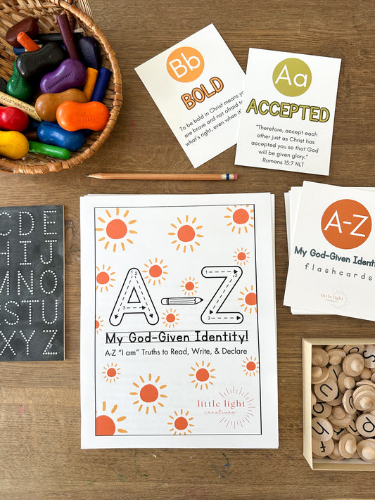 A–Z My God-Given Identity Tracing Book