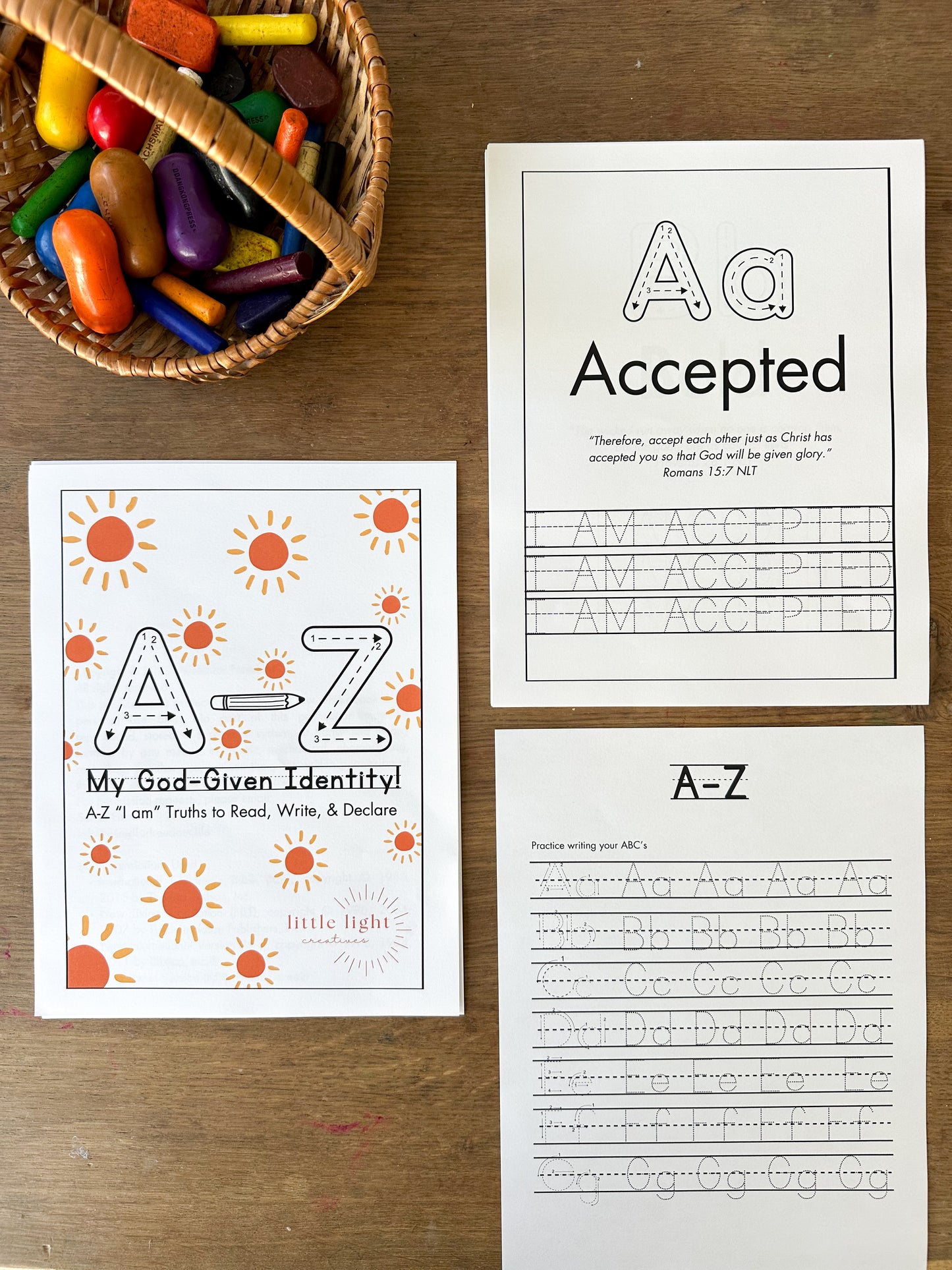 A–Z My God-Given Identity Tracing Book