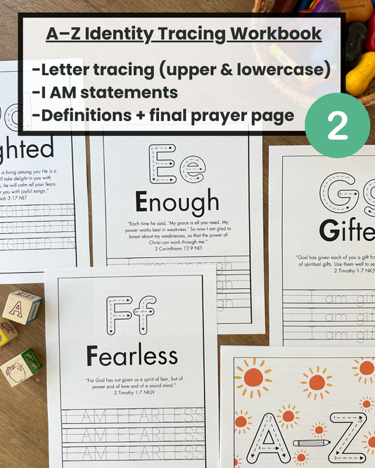 A–Z My God-Given Identity Tracing Book